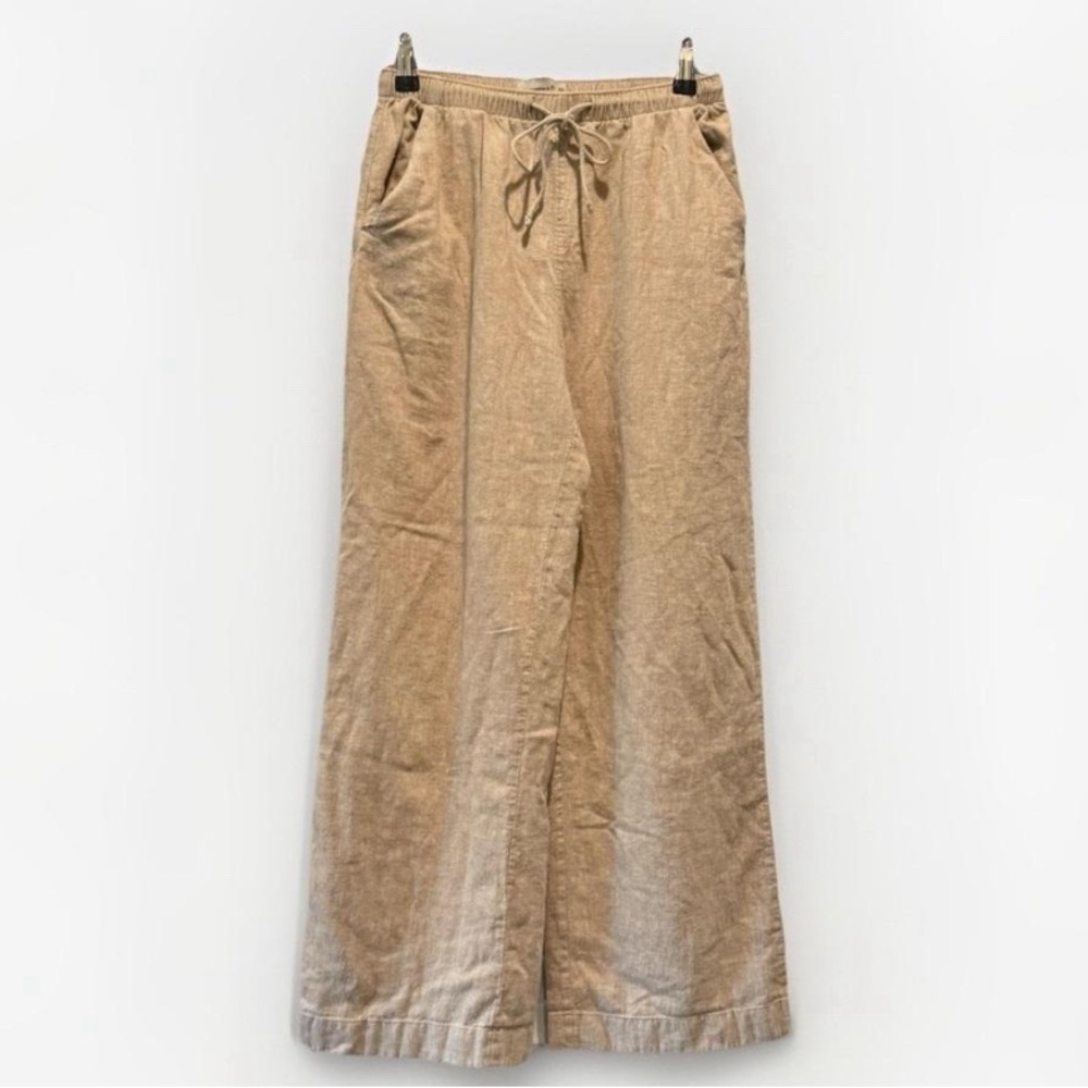Abercrombie & Fitch Beige Linen Pants